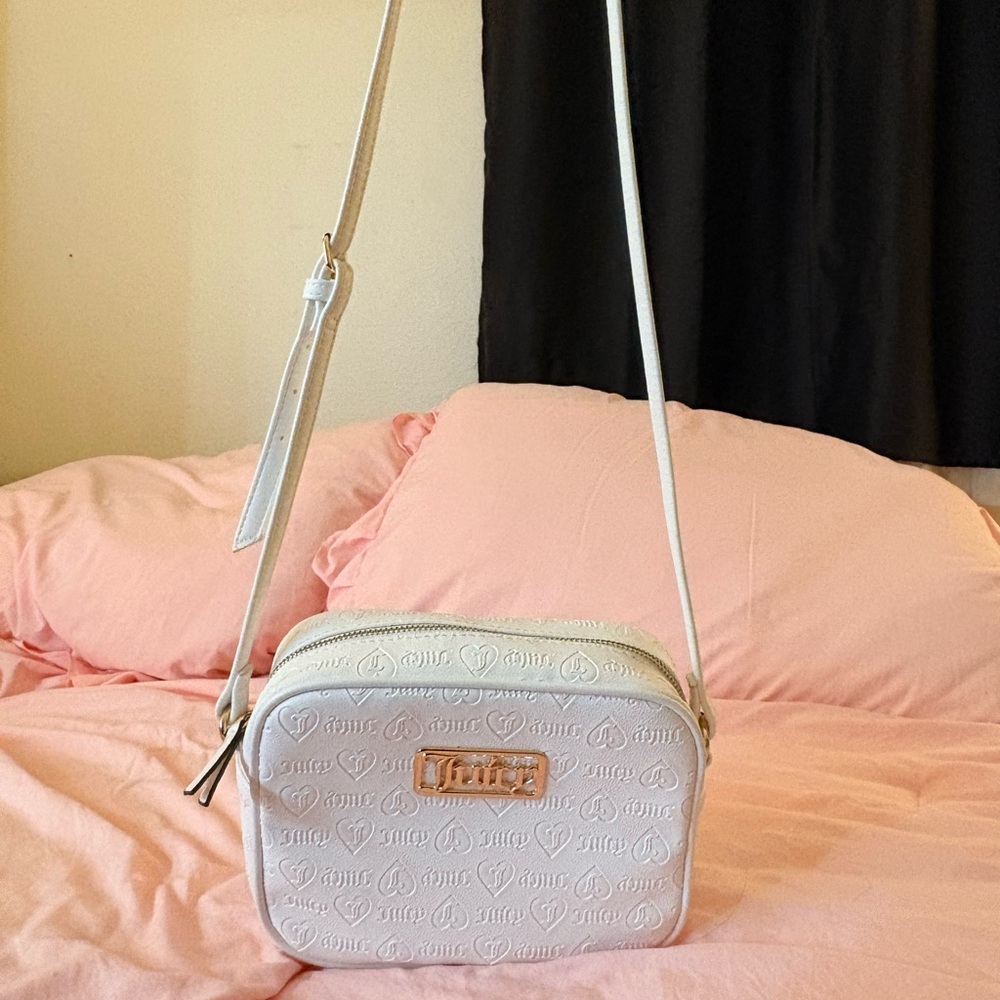Juicy Couture White Embossed Bag